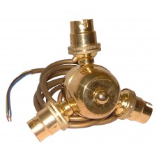 3 Bulb Fitting - Polished Brass