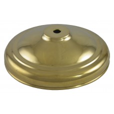 140mm Polished Brass Plain Dome Vase Cap